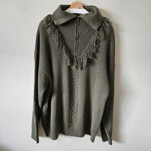 Rowdy Crowd Calaboose Top Olive 3x